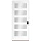 Codel Doors 36" x 80" Primed White Contemporary Flush-Glazed Exterior Fiberglass Door 3068LHISPSF20F5LC69161DB - alternate 1